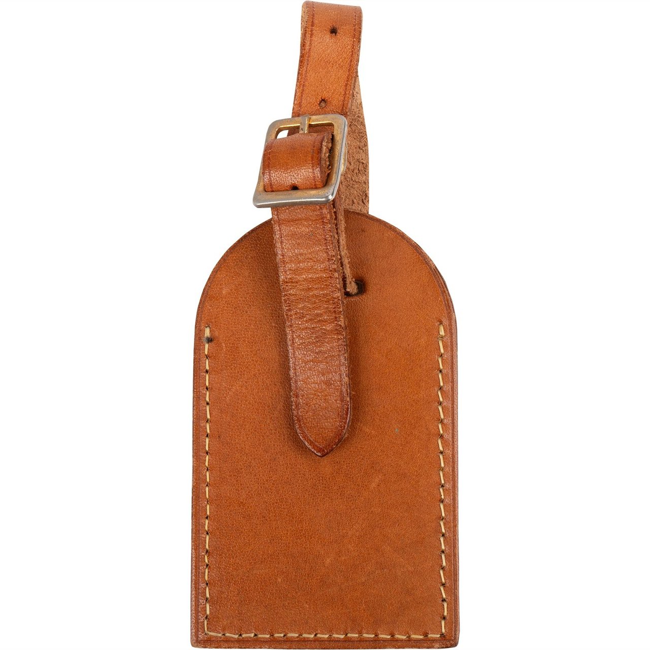 Louis Vuitton Vachetta Leather Luggage Tag Bruin