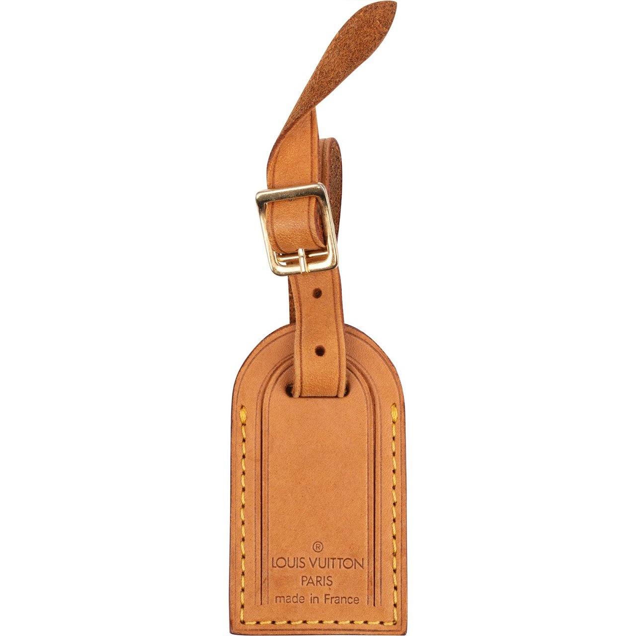 Louis Vuitton Louis Vuitton Vachetta Leather Luggage Tag Bruin