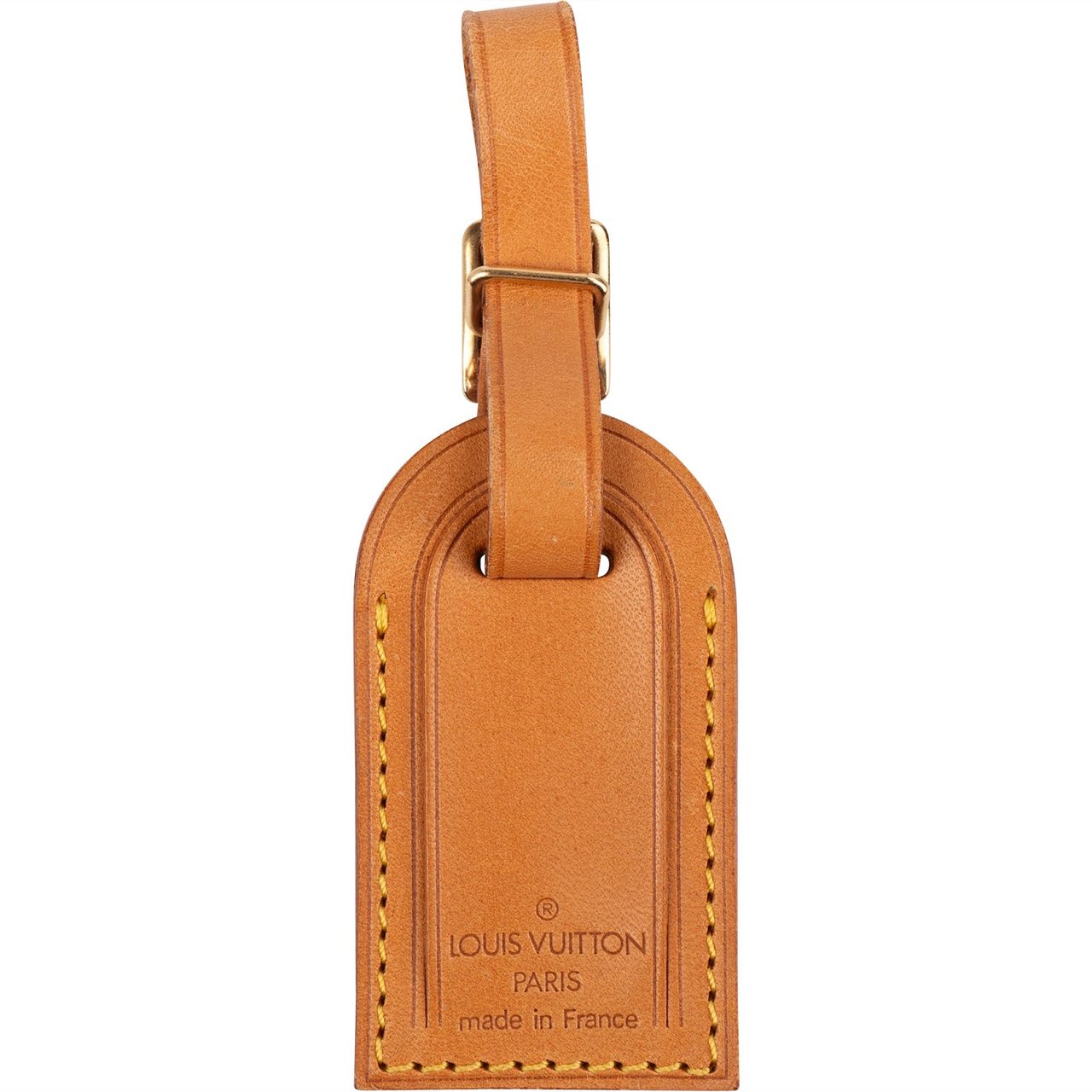 Louis Vuitton Louis Vuitton Vachetta Leather Luggage Tag Bruin