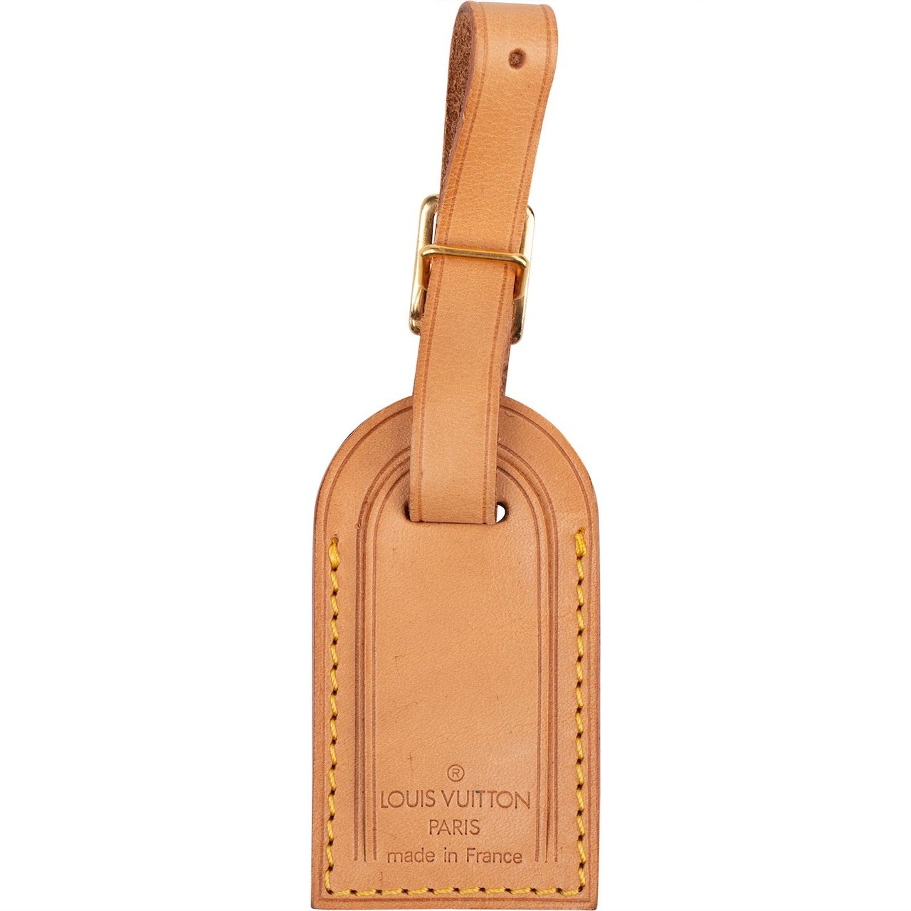 Louis Vuitton Louis Vuitton Vachetta Leather Luggage Tag Bruin
