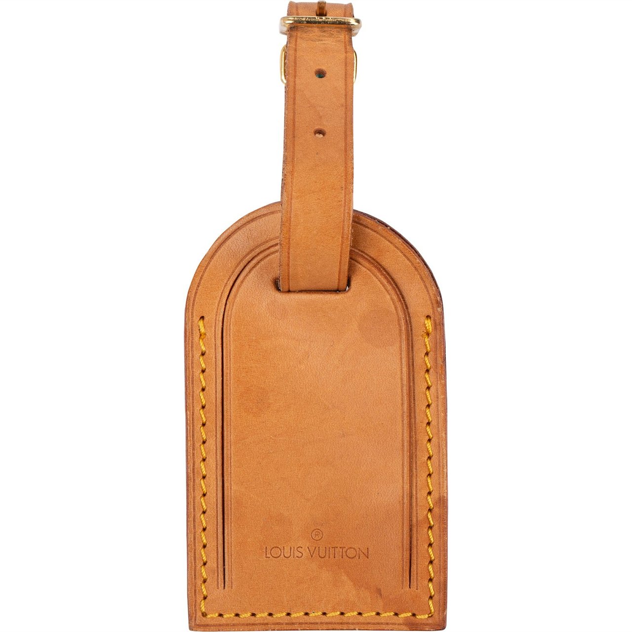 Louis Vuitton Vachetta Leather Luggage Tag Bruin