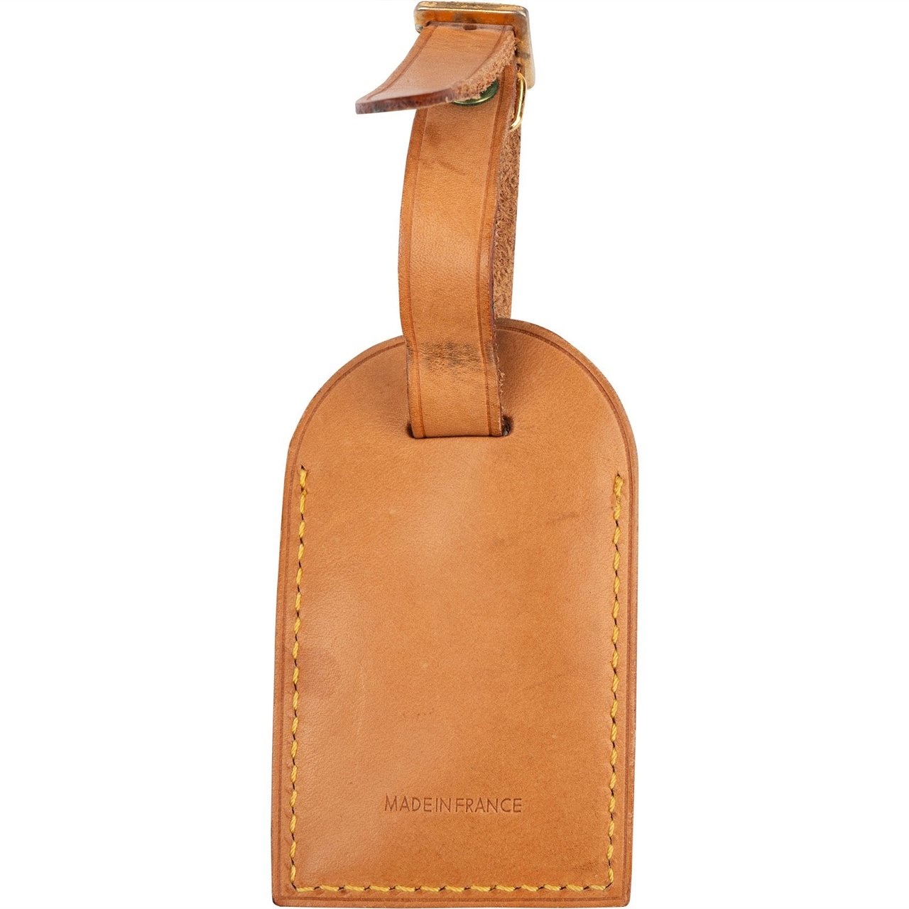 Louis Vuitton Vachetta Leather Luggage Tag Bruin