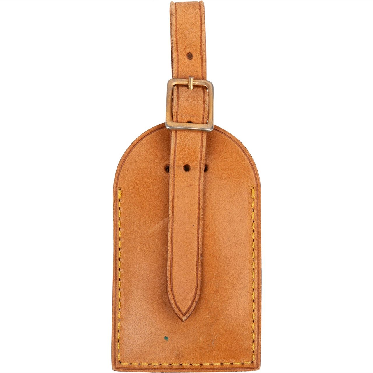 Louis Vuitton Vachetta Leather Luggage Tag Bruin