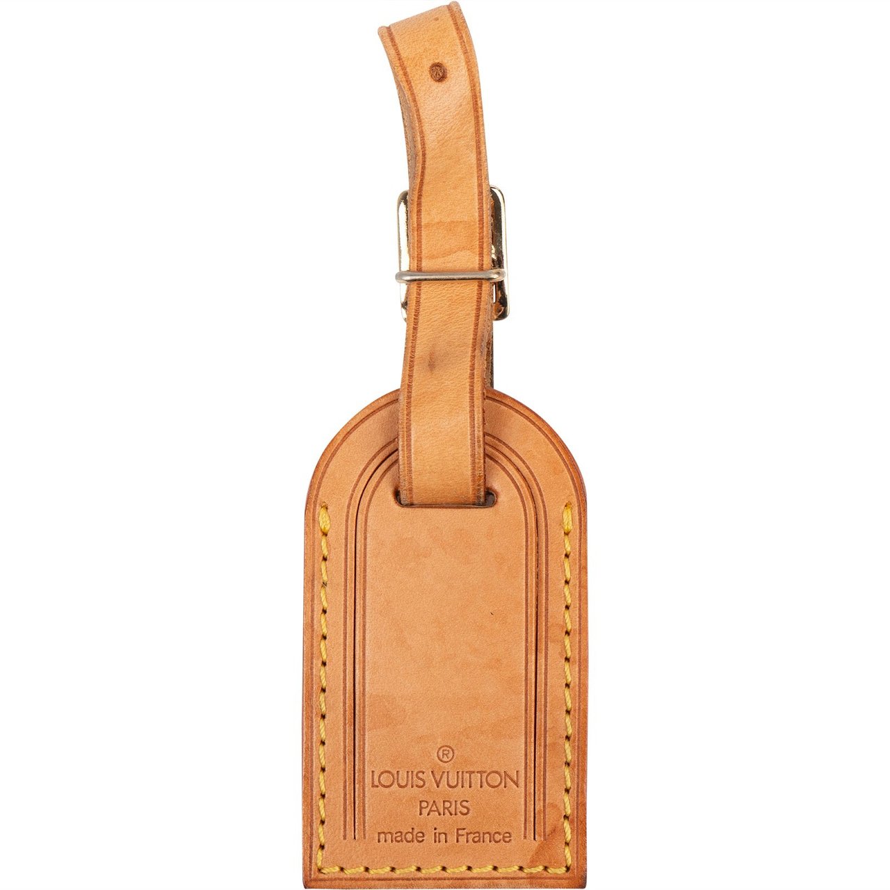 Louis Vuitton Louis Vuitton Vachetta Leather Luggage Tag Bruin