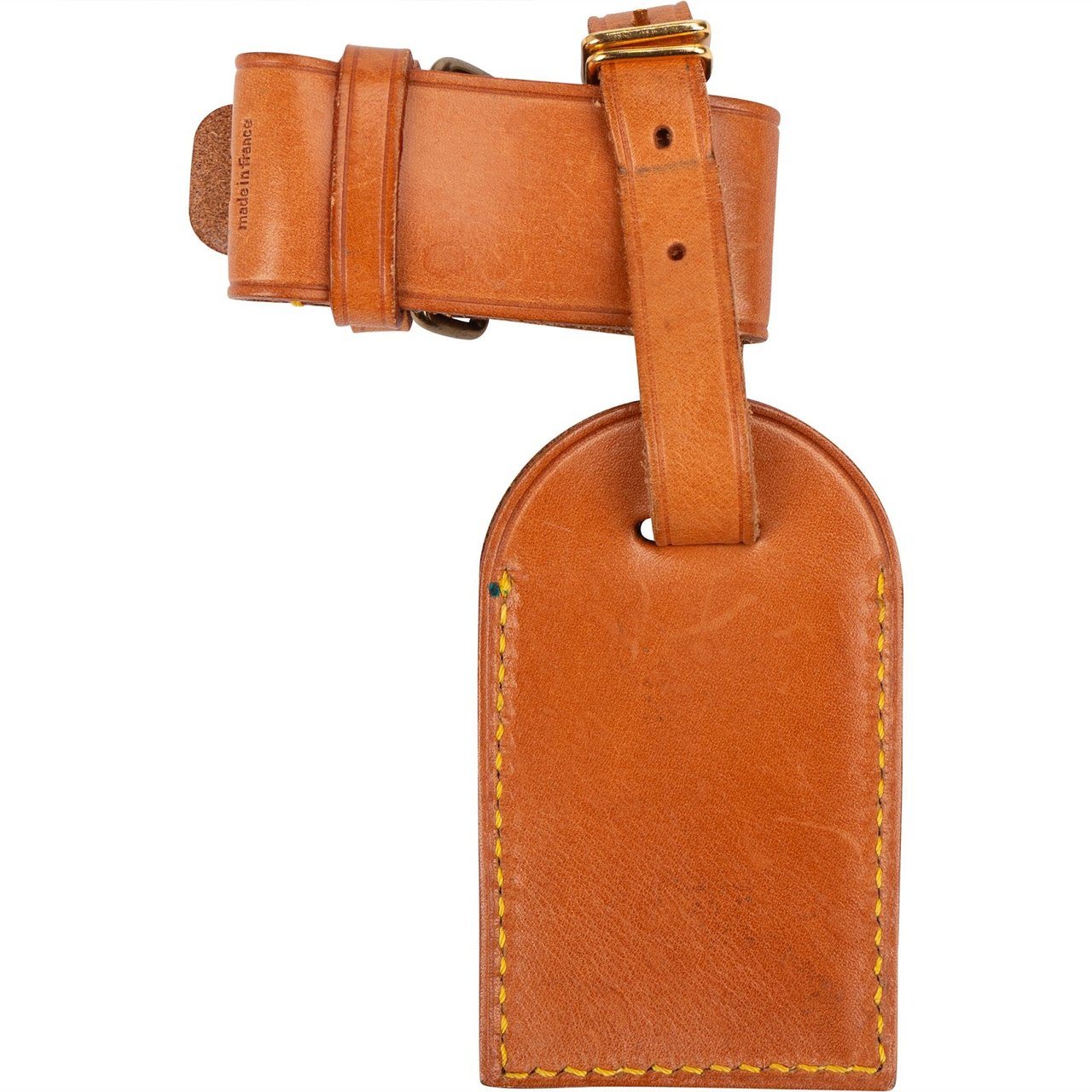 Louis Vuitton Louis Vuitton Vachetta Leather Luggage Tag Set Bruin