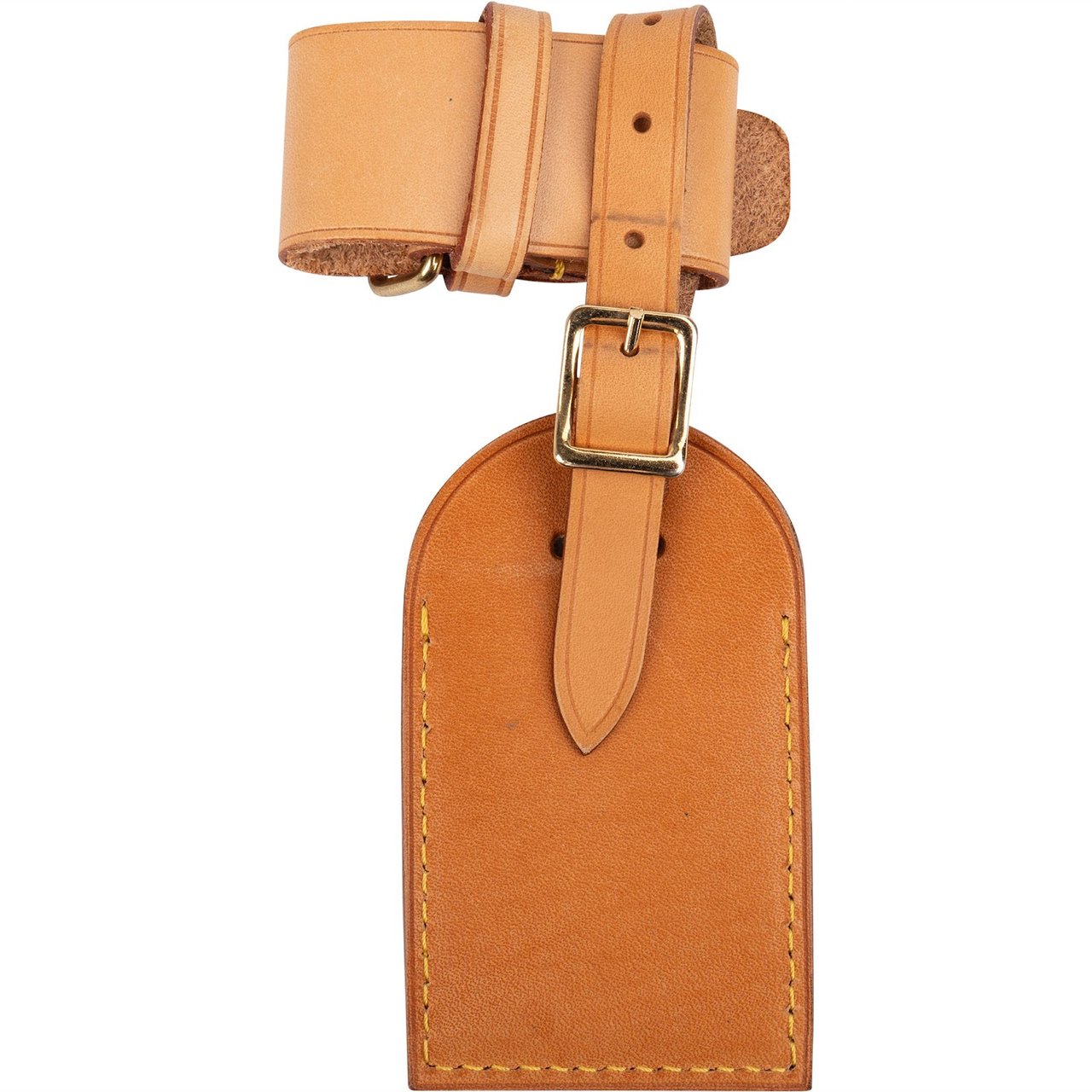 Louis Vuitton Louis Vuitton Vachetta Leather Luggage Tag Set Bruin