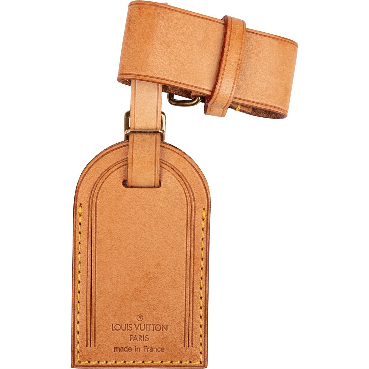 Louis Vuitton Louis Vuitton Vachetta Leather Luggage Tag Set Bruin