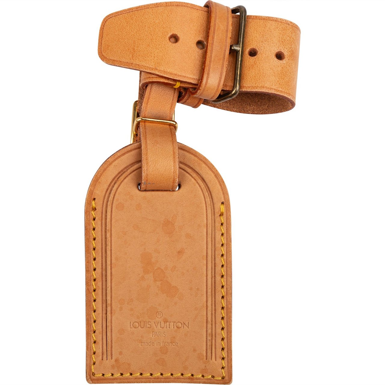 Louis Vuitton Louis Vuitton Vachetta Leather Luggage Tag Set Bruin