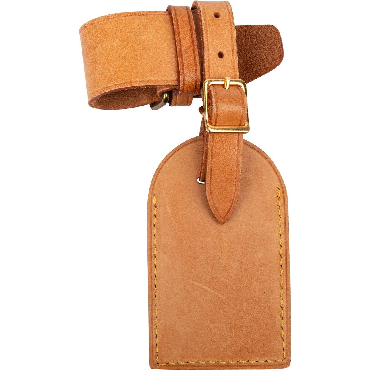 Louis Vuitton Louis Vuitton Vachetta Leather Luggage Tag Set Bruin