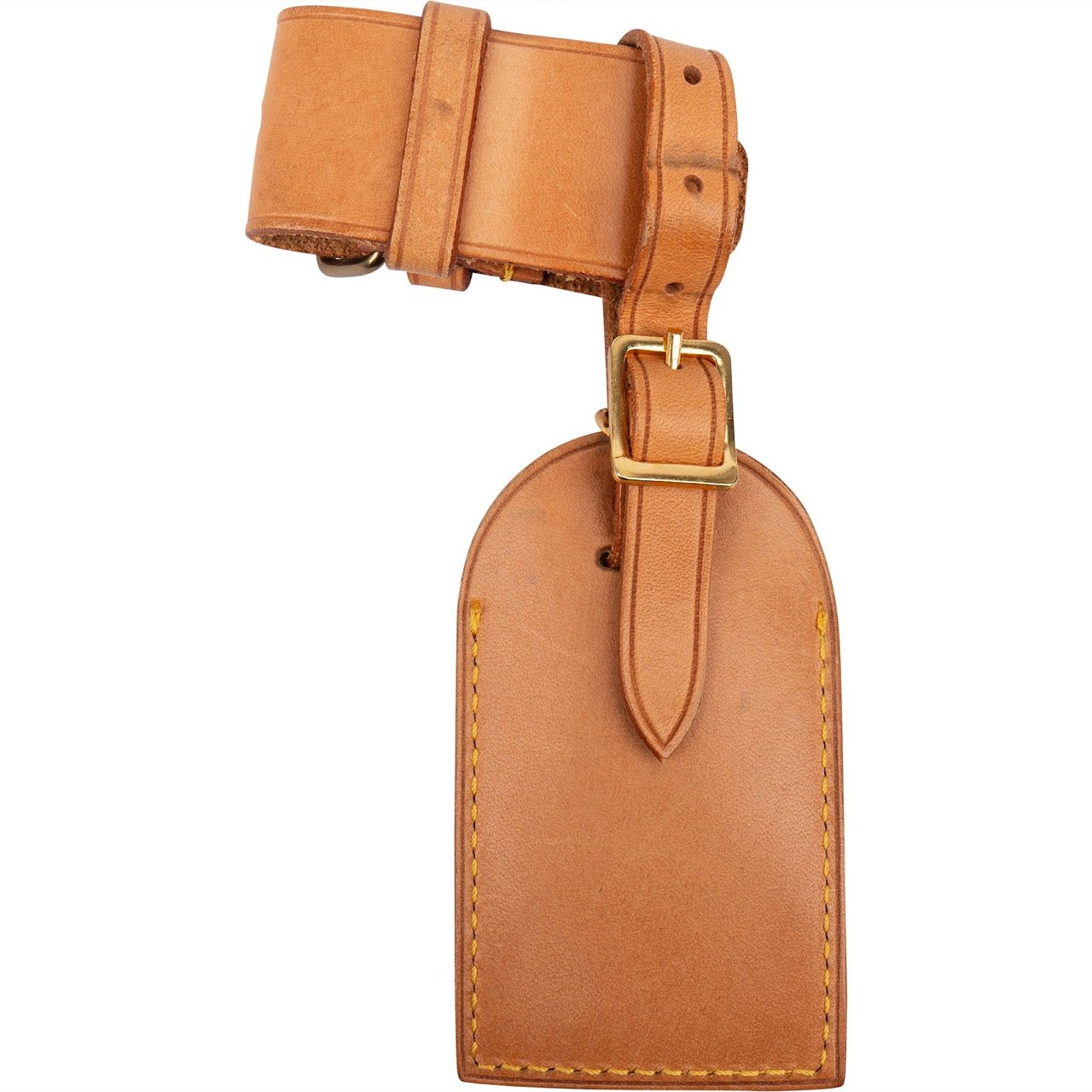 Louis Vuitton Louis Vuitton Vachetta Leather Luggage Tag Set Bruin