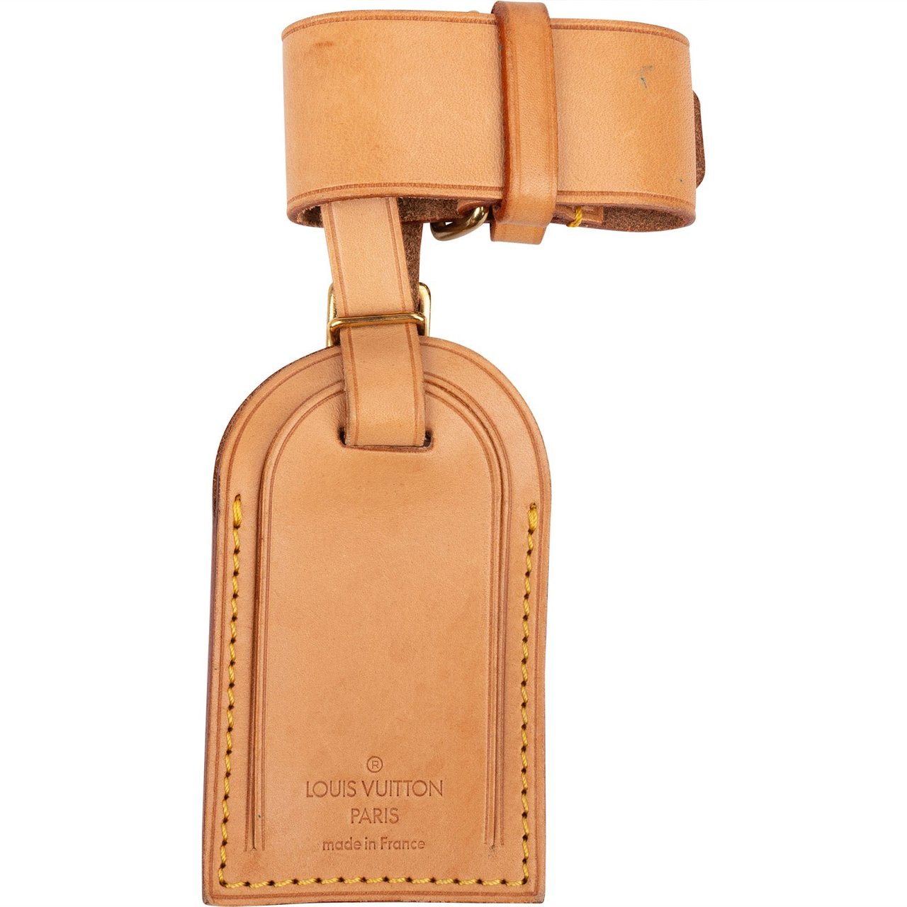Louis Vuitton Louis Vuitton Vachetta Leather Luggage Tag Set Bruin