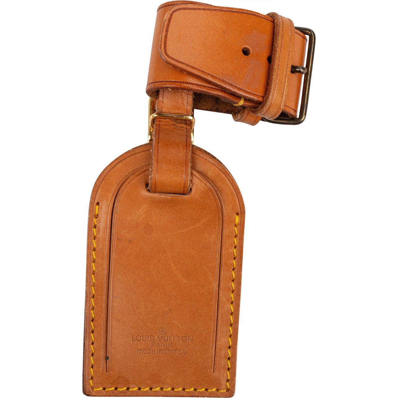 Louis Vuitton Louis Vuitton Vachetta Leather Luggage Tag Set Bruin