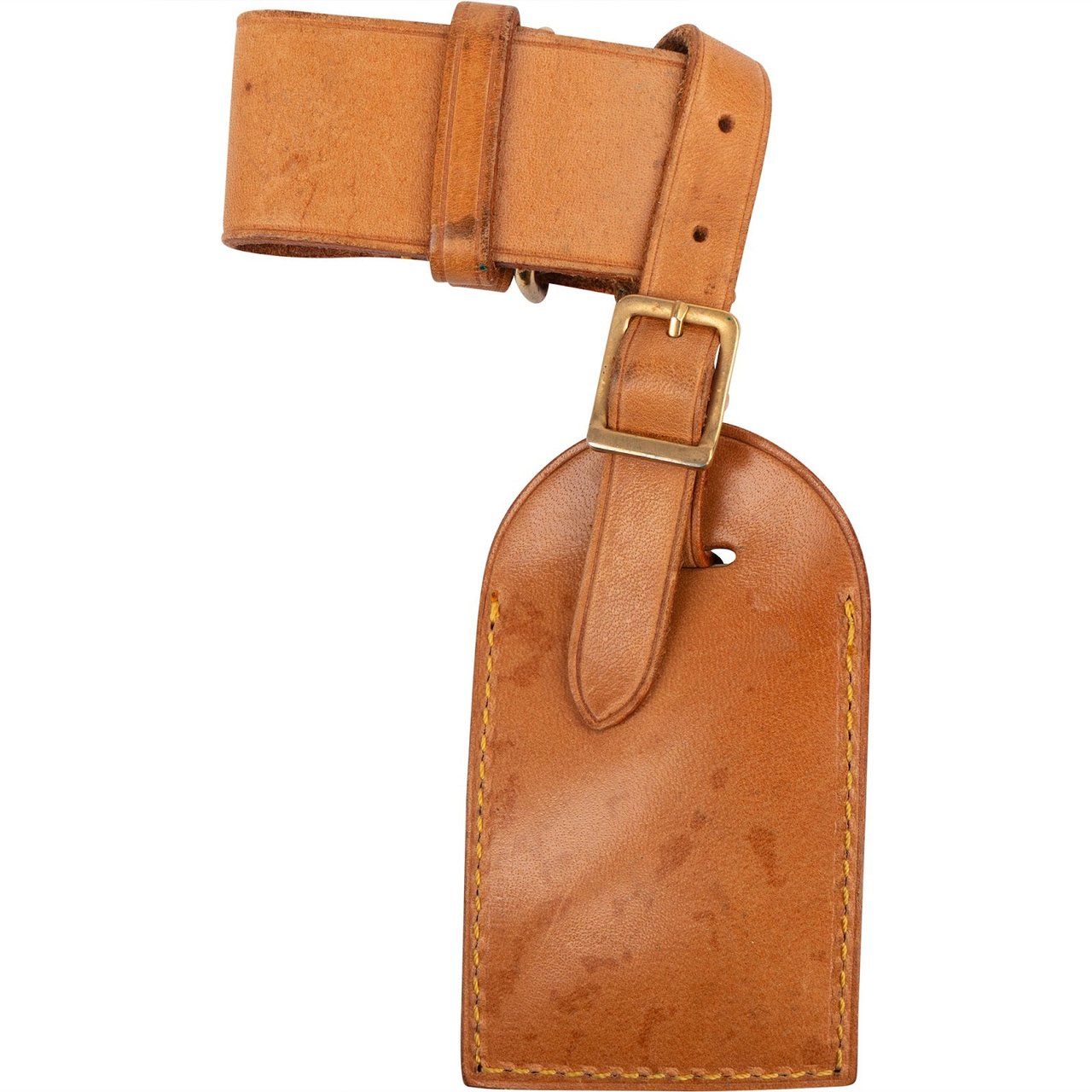 Louis Vuitton Louis Vuitton Vachetta Leather Luggage Tag Set Bruin