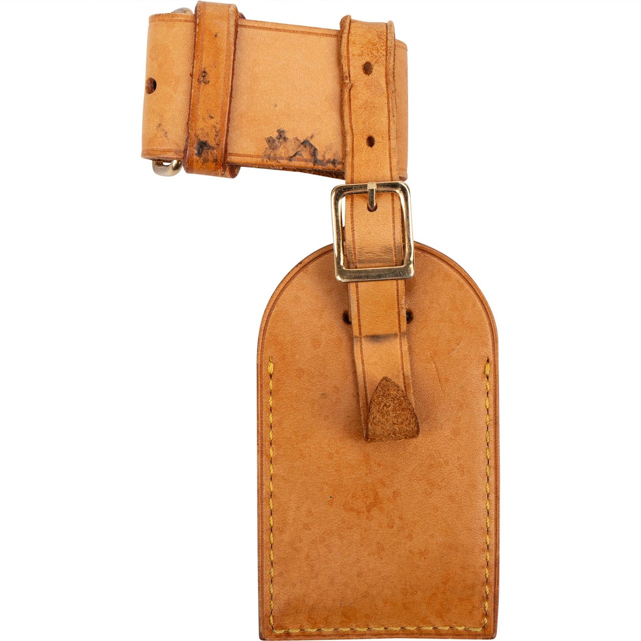 Louis Vuitton Louis Vuitton Vachetta Leather Luggage Tag Set Bruin