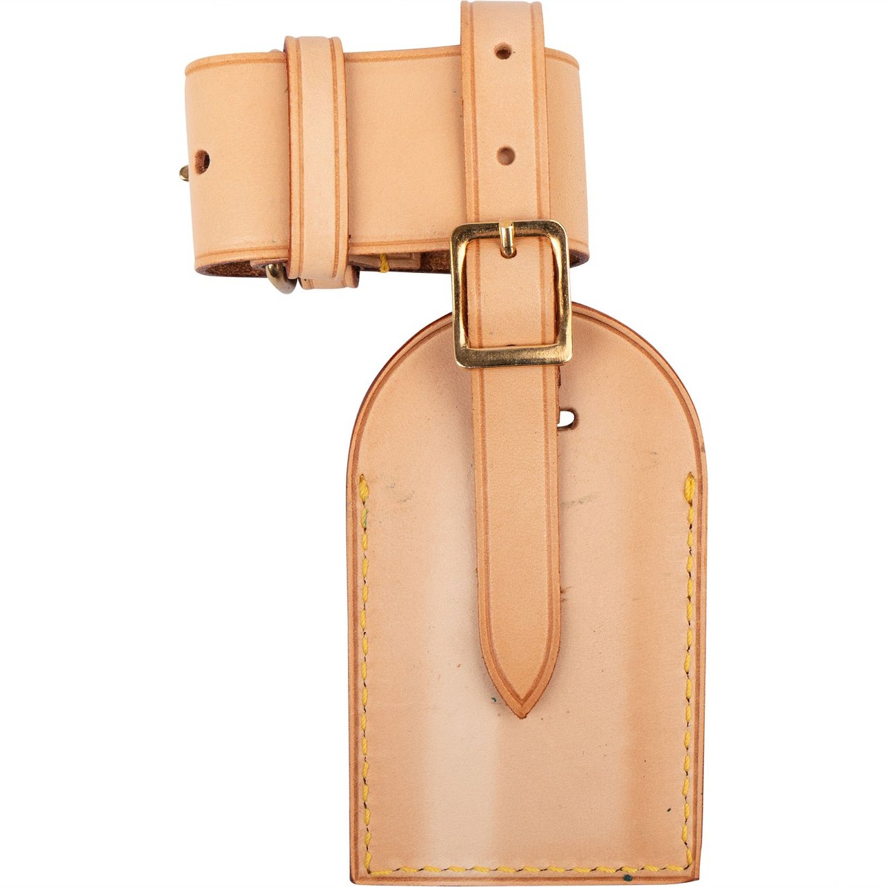 Louis Vuitton Louis Vuitton Vachetta Leather Luggage Tag Set (T.Y.) Beige