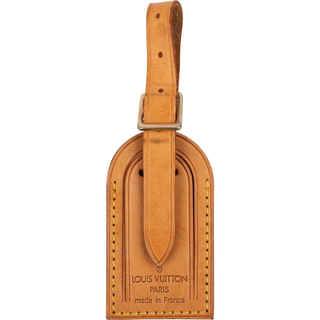 Louis Vuitton Louis Vuitton Vachetta Leather Luggage Tag Bruin