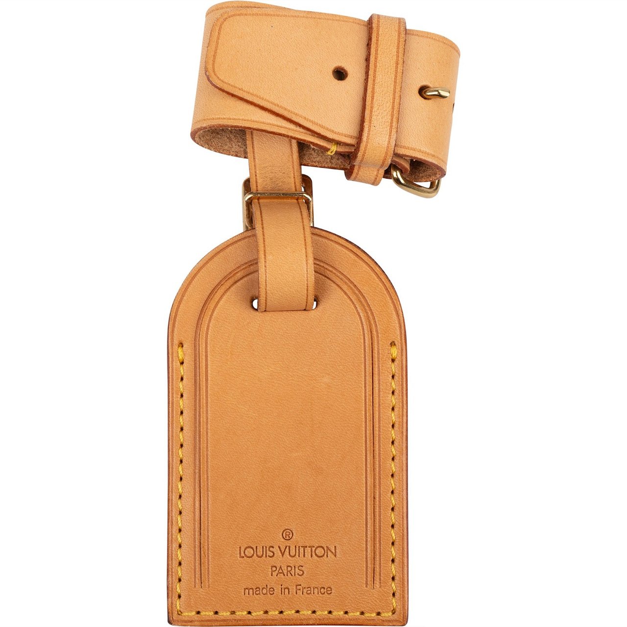 Louis Vuitton Louis Vuitton Vachetta Leather Luggage Tag Set Bruin