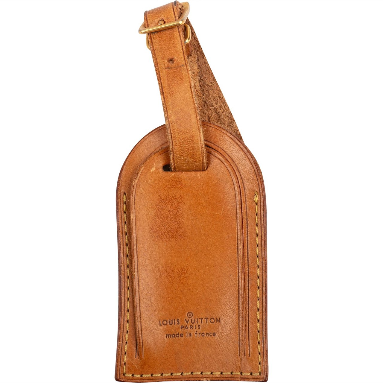Louis Vuitton Louis Vuitton Vachetta Leather Luggage Tag Bruin
