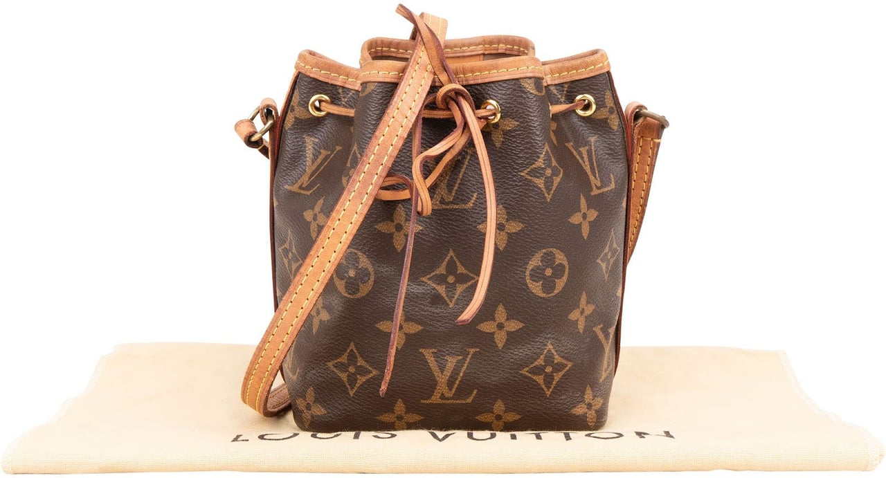 Louis Vuitton Louis Vuitton Monogram Canvas Nano Noé Crossbody Bag Bruin
