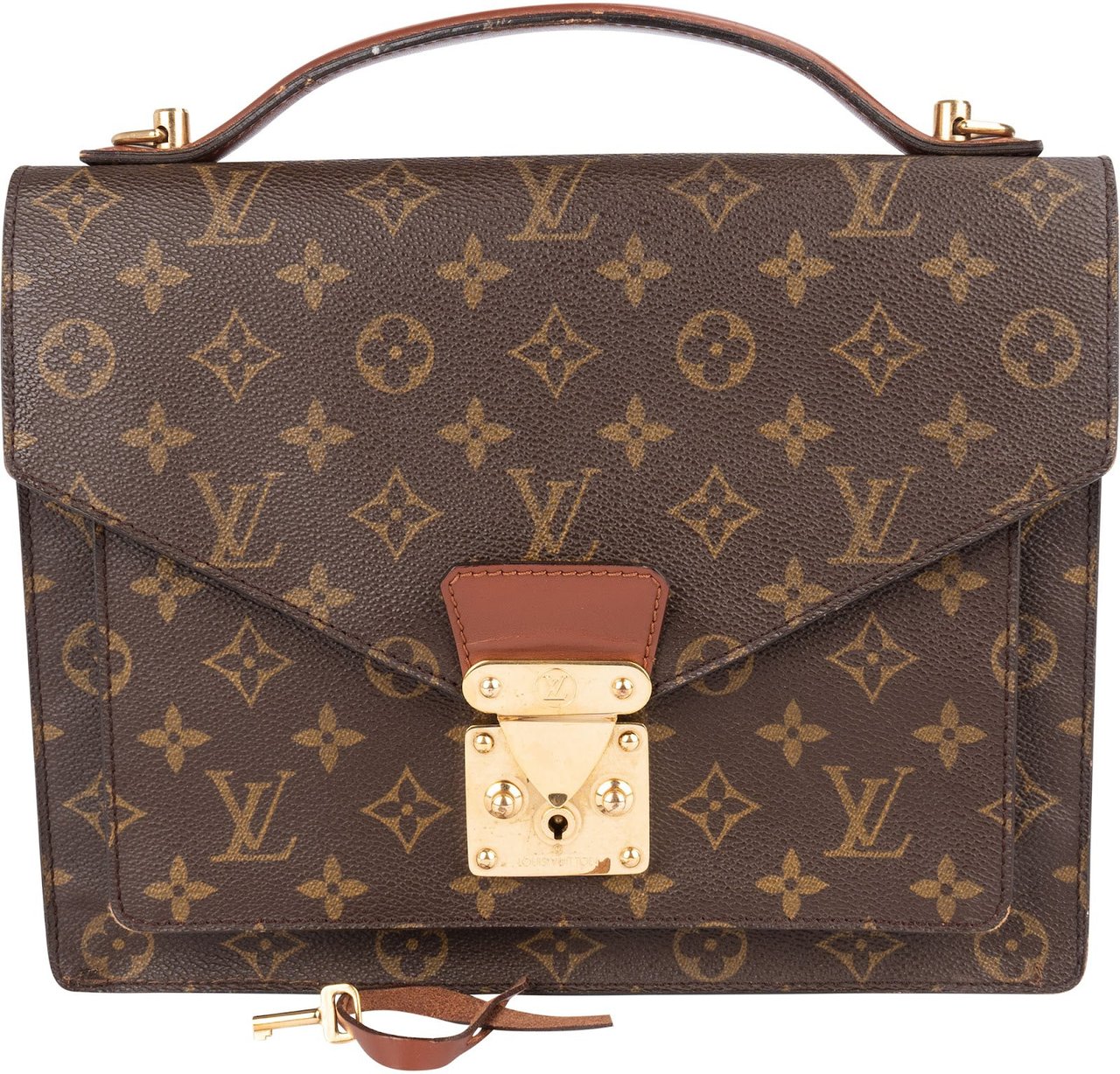 Louis Vuitton Louis Vuitton Monogram Canvas Monceau Handbag Bruin