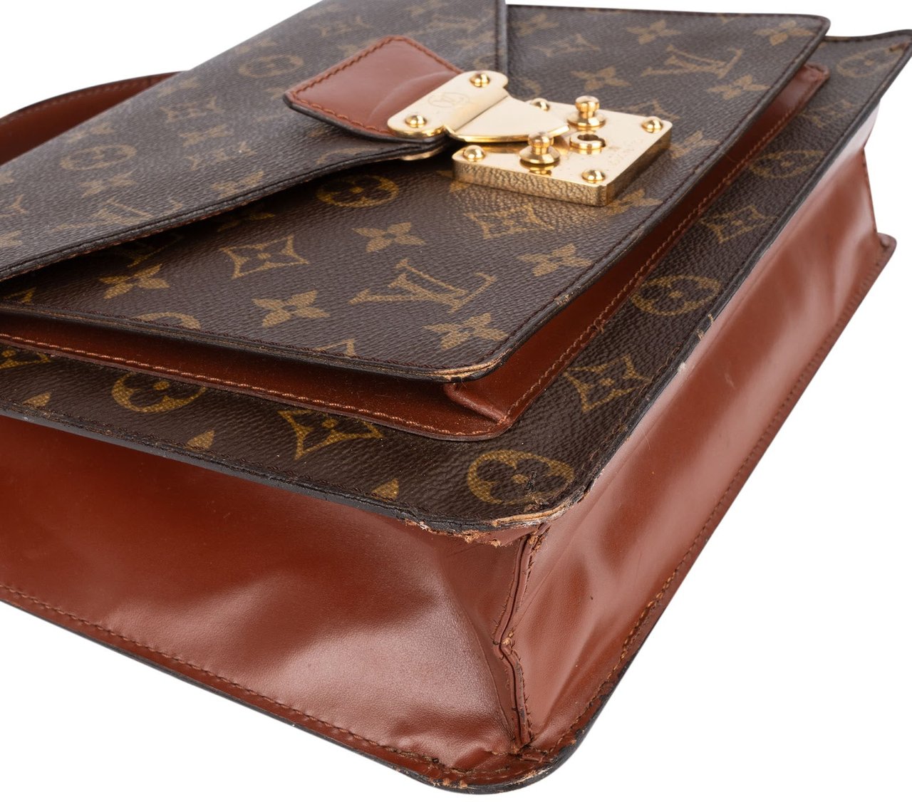 Louis Vuitton Louis Vuitton Monogram Canvas Monceau Handbag Bruin