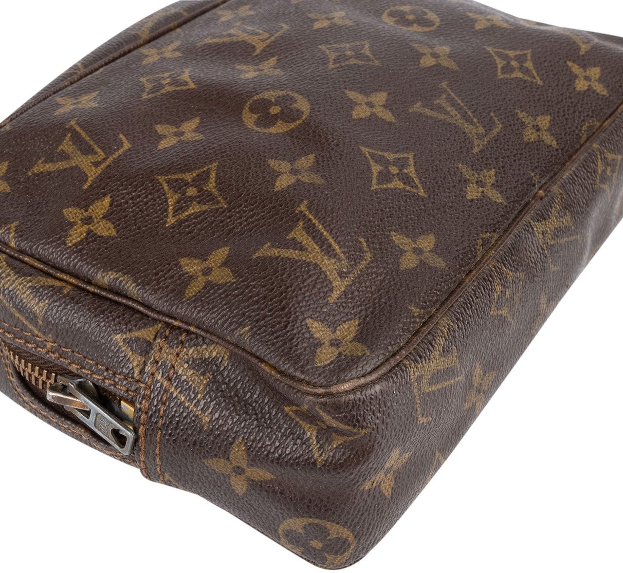 Louis Vuitton Louis Vuitton Monogram Canvas Trousse Toilette 23 Clutch Bruin