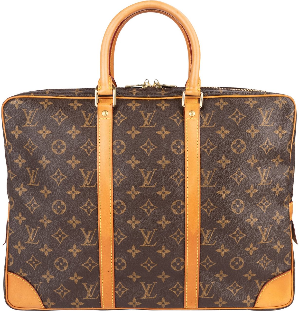 Louis Vuitton Louis Vuitton Monogram Canvas Porte-Documents Business Handbag Bruin