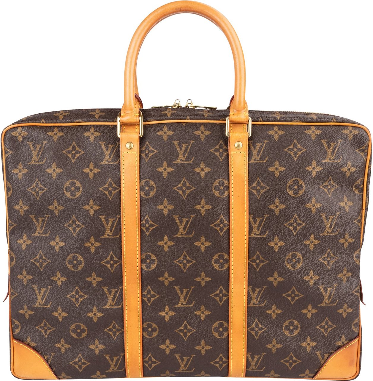 Louis Vuitton Louis Vuitton Monogram Canvas Porte-Documents Business Handbag Bruin