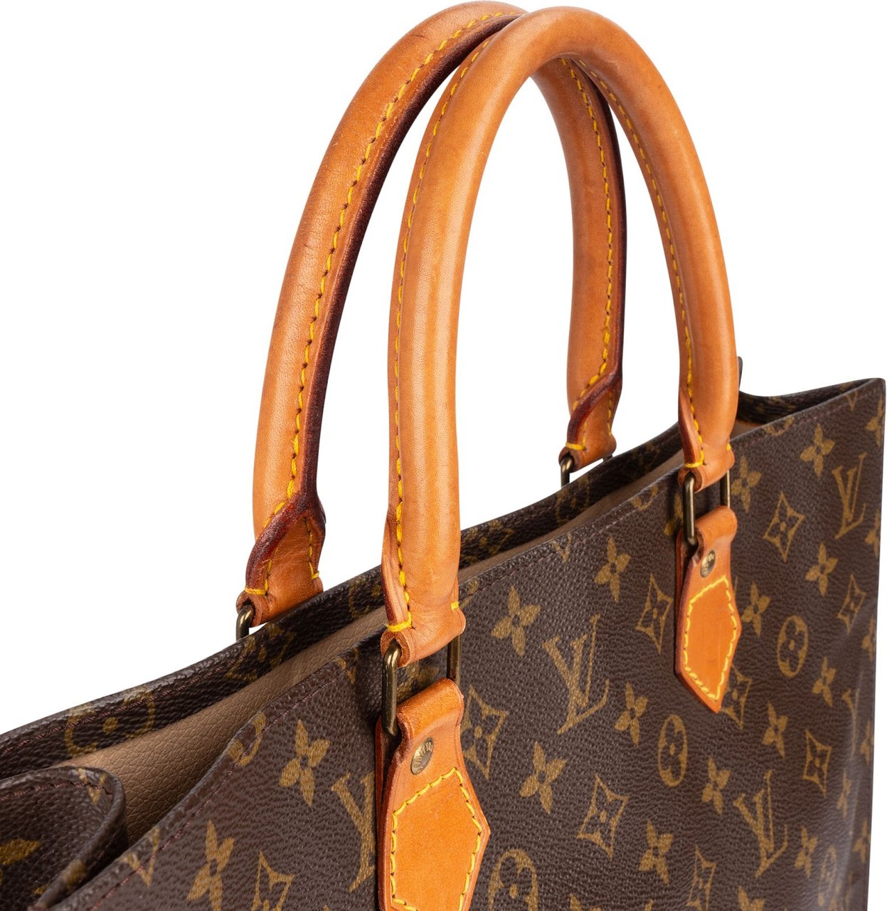 Louis Vuitton Louis Vuitton Monogram Canvas Sac Plat Handbag Bruin
