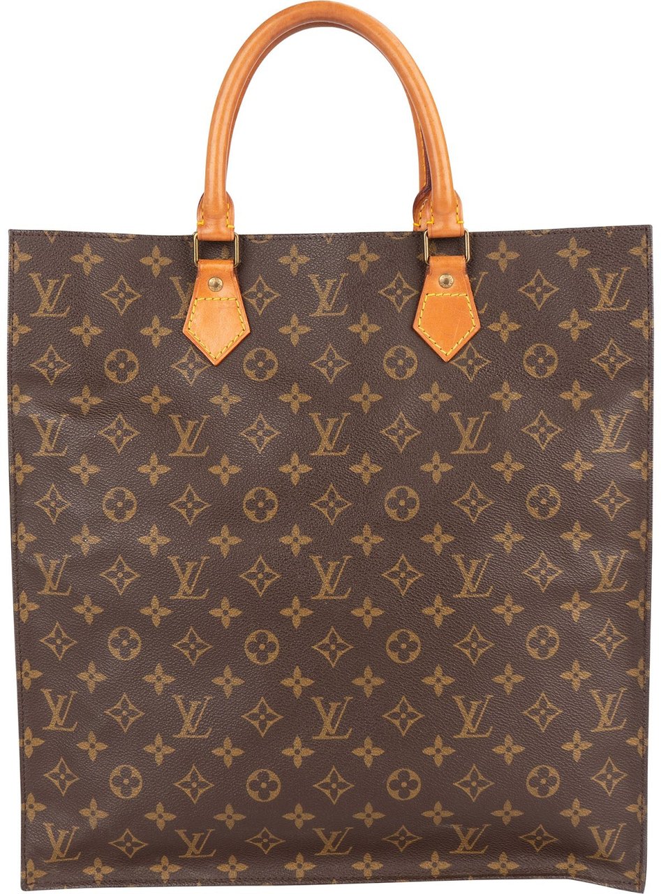 Louis Vuitton Louis Vuitton Monogram Canvas Sac Plat Handbag Bruin