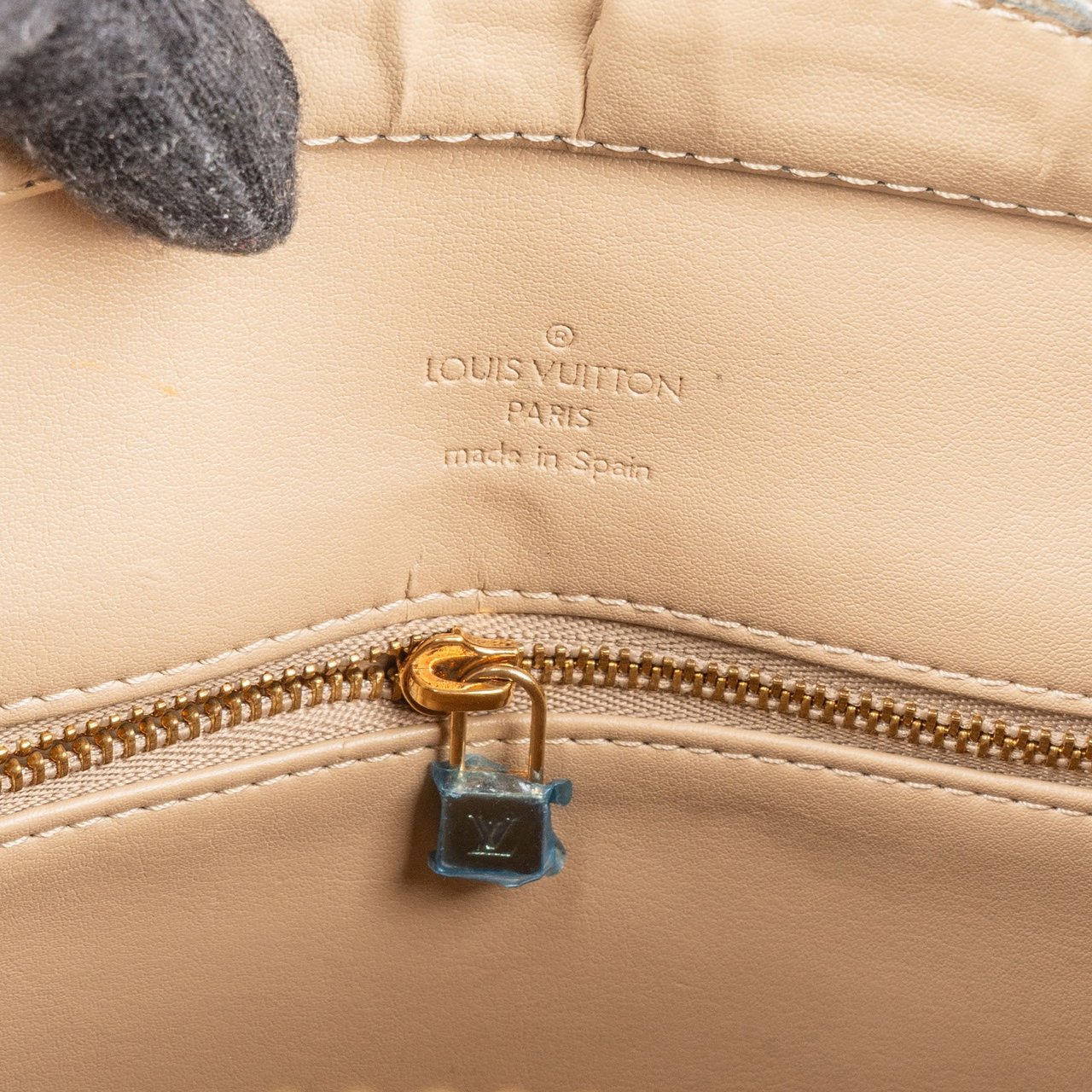 Louis Vuitton Louis Vuitton Monogram Vernis Leather Houston Handbag Geel