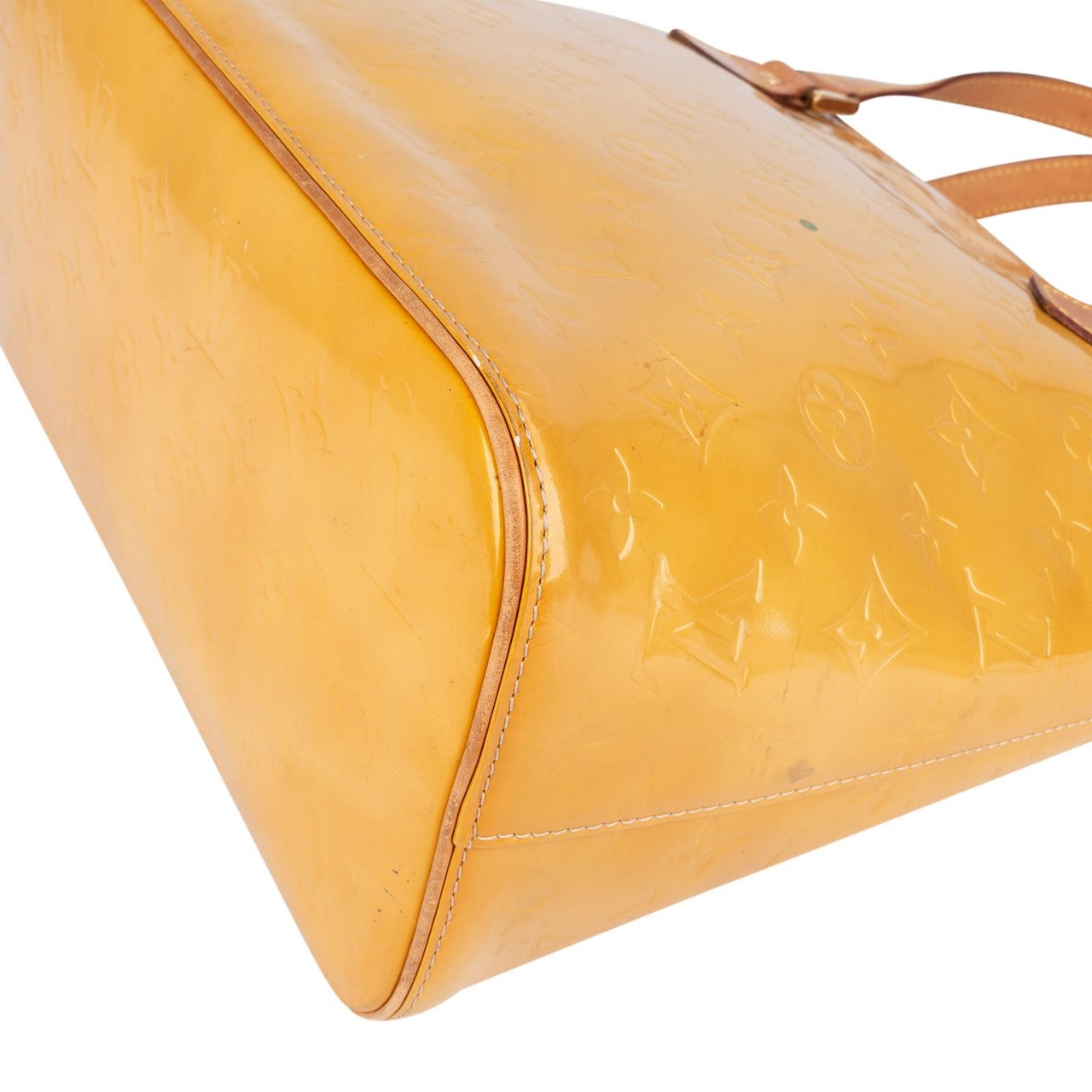 Louis Vuitton Louis Vuitton Monogram Vernis Leather Houston Handbag Geel