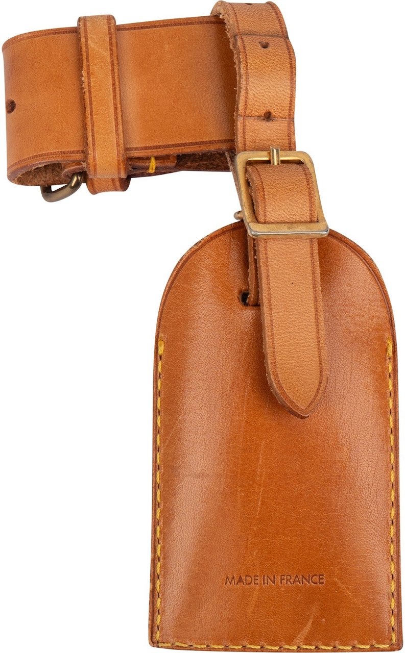 Louis Vuitton Louis Vuitton Vachetta Leather Luggage Tag Set Bruin