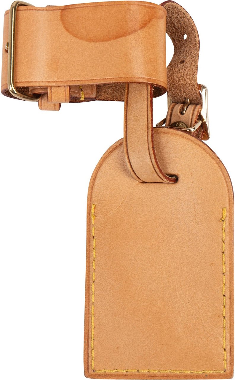 Louis Vuitton Louis Vuitton Vachetta Leather Luggage Tag Set Neutraal