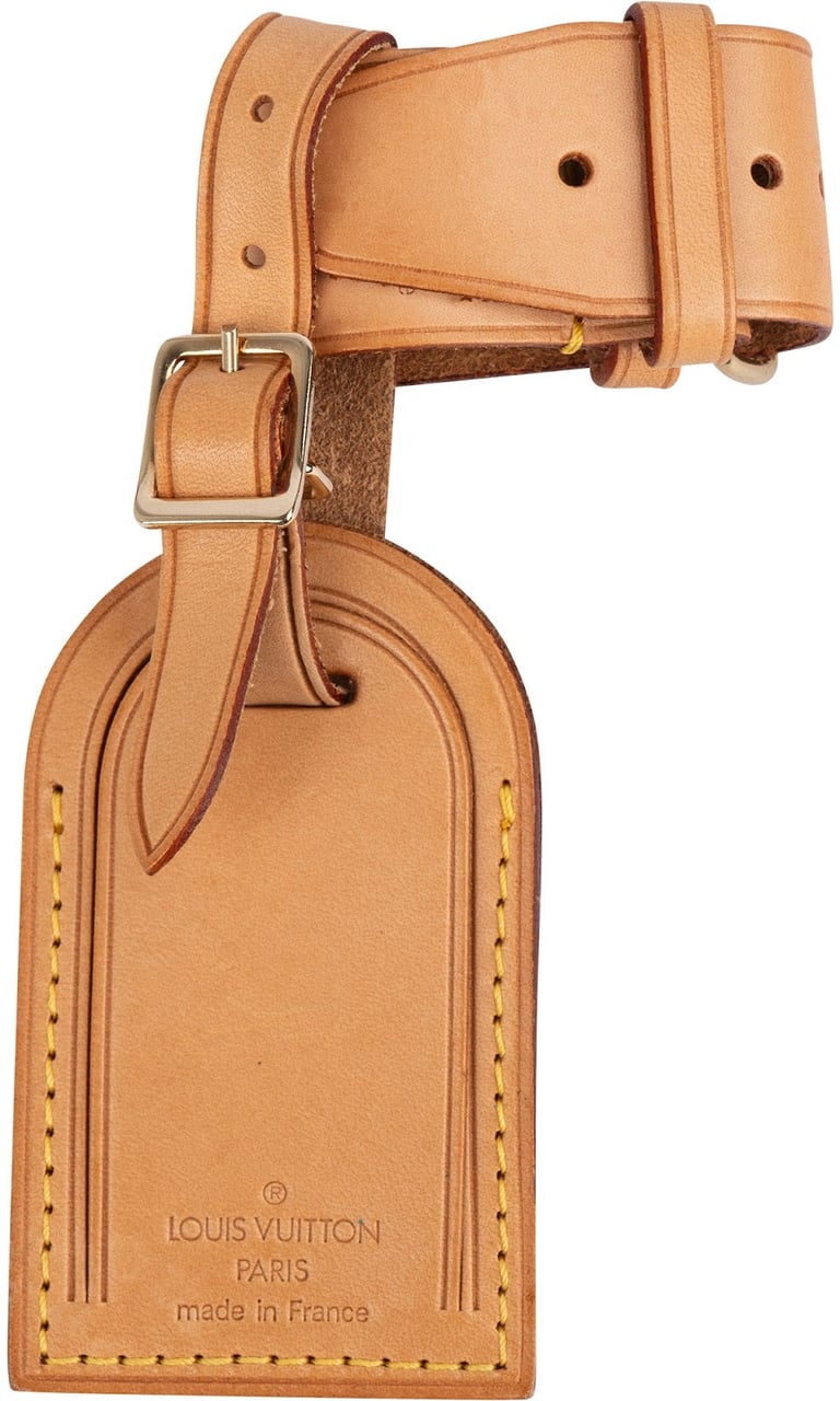 Louis Vuitton Louis Vuitton Vachetta Leather Luggage Tag Set Neutraal