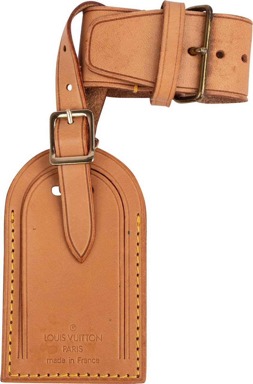 Louis Vuitton Louis Vuitton Vachetta Leather Luggage Tag Set Bruin