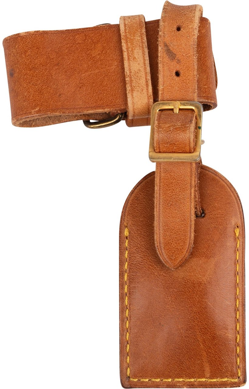 Louis Vuitton Louis Vuitton Vachetta Leather Luggage Tag Set Bruin
