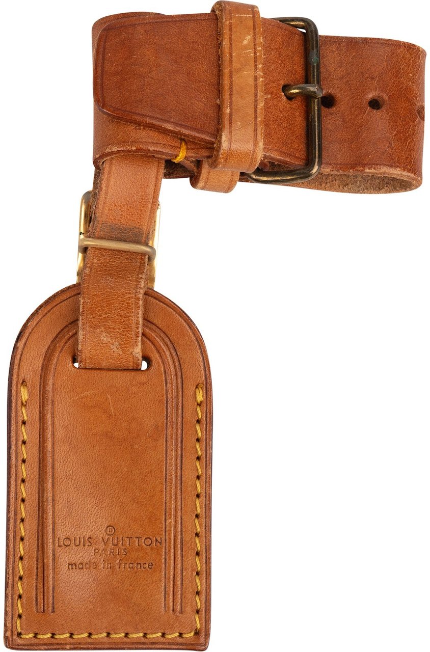 Louis Vuitton Louis Vuitton Vachetta Leather Luggage Tag Set Bruin