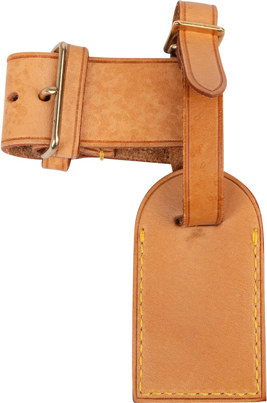 Louis Vuitton Louis Vuitton Vachetta Leather Luggage Tag Set Bruin