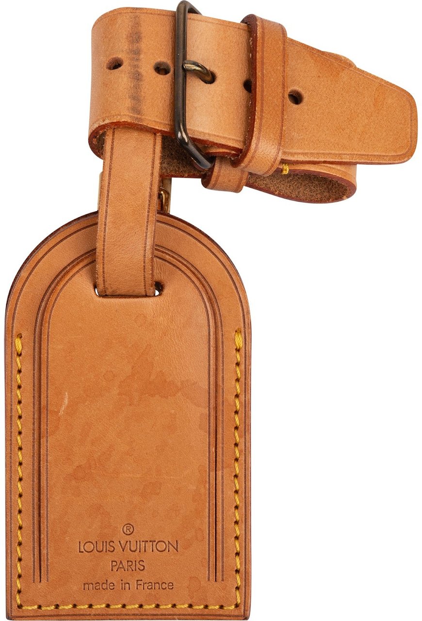 Louis Vuitton Louis Vuitton Vachetta Leather Luggage Tag Set Bruin