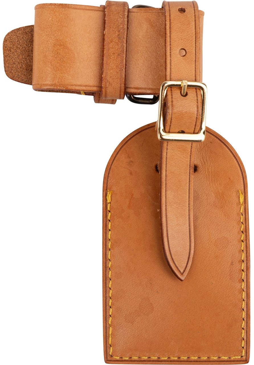 Louis Vuitton Louis Vuitton Vachetta Leather Luggage Tag Set Bruin
