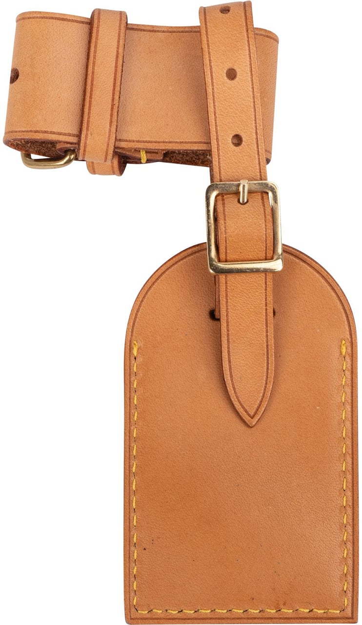 Louis Vuitton Louis Vuitton Vachetta Leather Luggage Tag Set Bruin