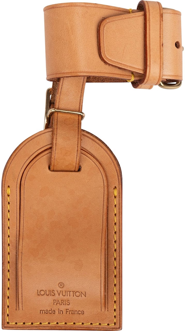 Louis Vuitton Louis Vuitton Vachetta Leather Luggage Tag Set Bruin