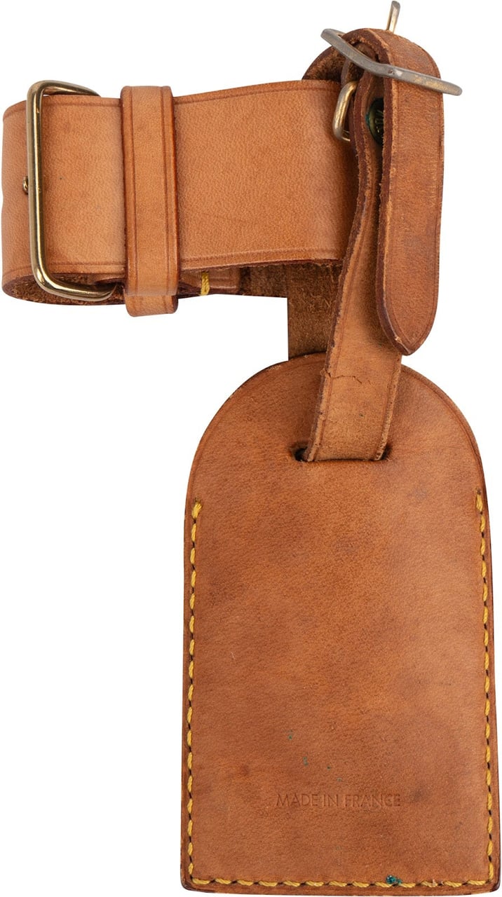 Louis Vuitton Louis Vuitton Vachetta Leather Luggage Tag Set Bruin