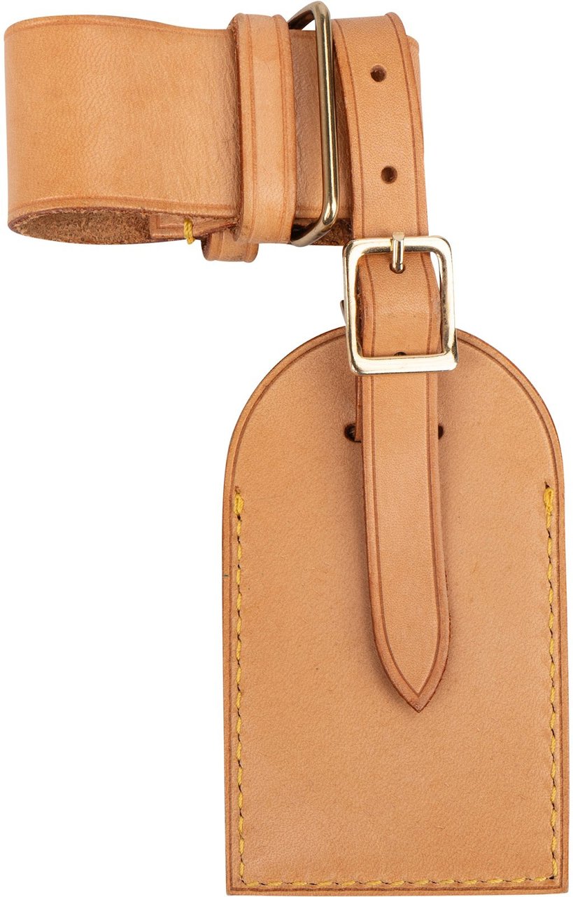 Louis Vuitton Louis Vuitton Vachetta Leather Luggage Tag Set Bruin