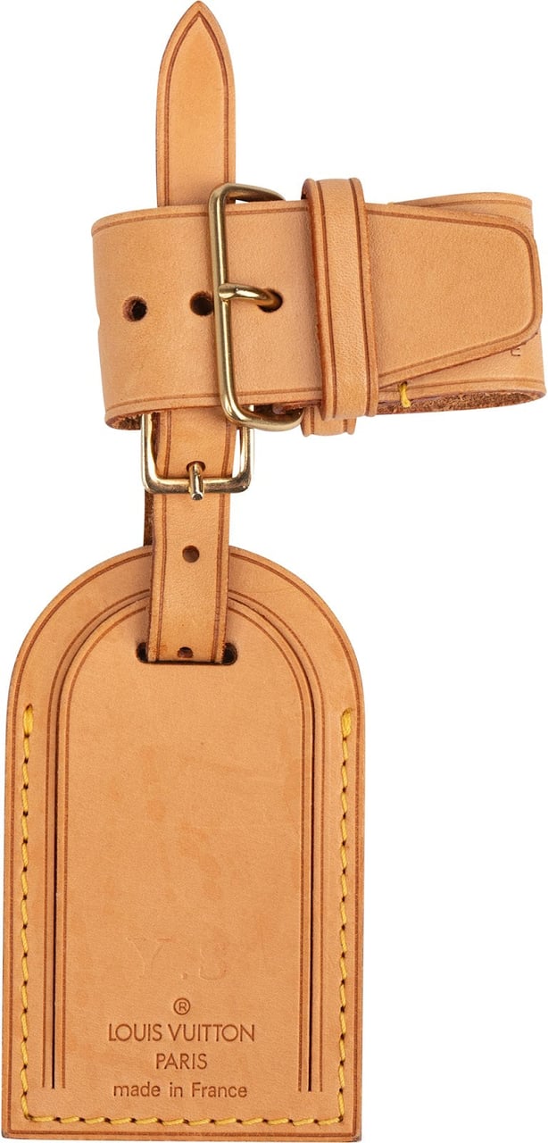 Louis Vuitton Louis Vuitton Vachetta Leather Luggage Tag Set (Y.S.) Bruin