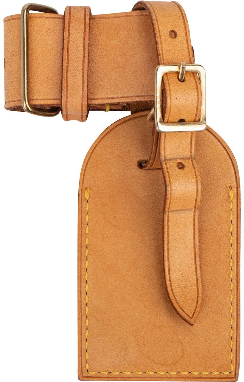 Louis Vuitton Louis Vuitton Vachetta Leather Luggage Tag Set Bruin