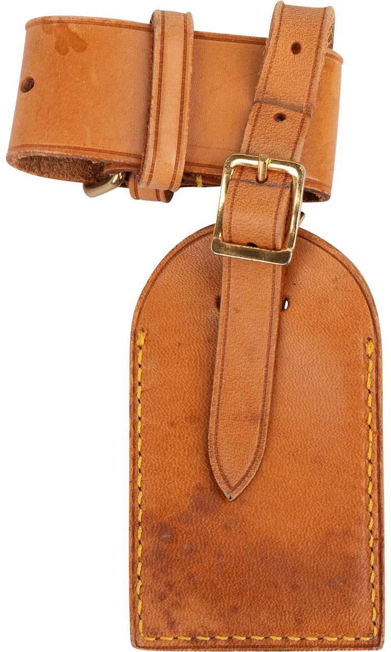 Louis Vuitton Louis Vuitton Vachetta Leather Luggage Tag Set Bruin
