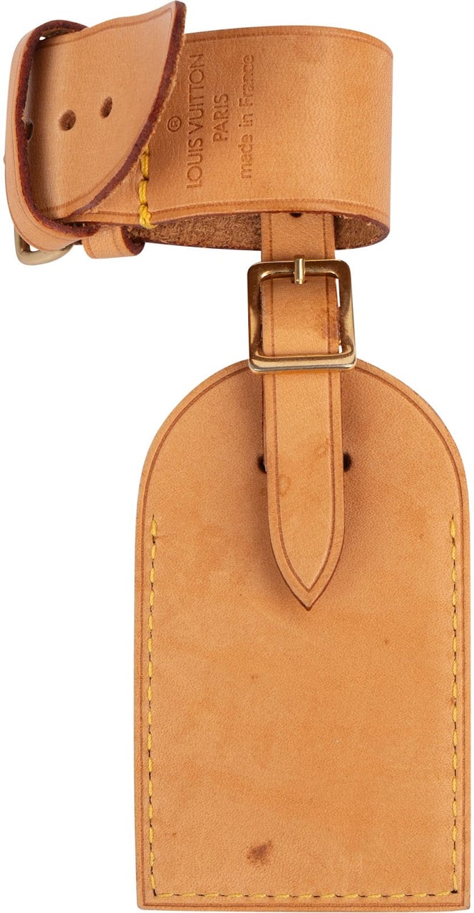 Louis Vuitton Louis Vuitton Vachetta Leather Luggage Tag Set Bruin