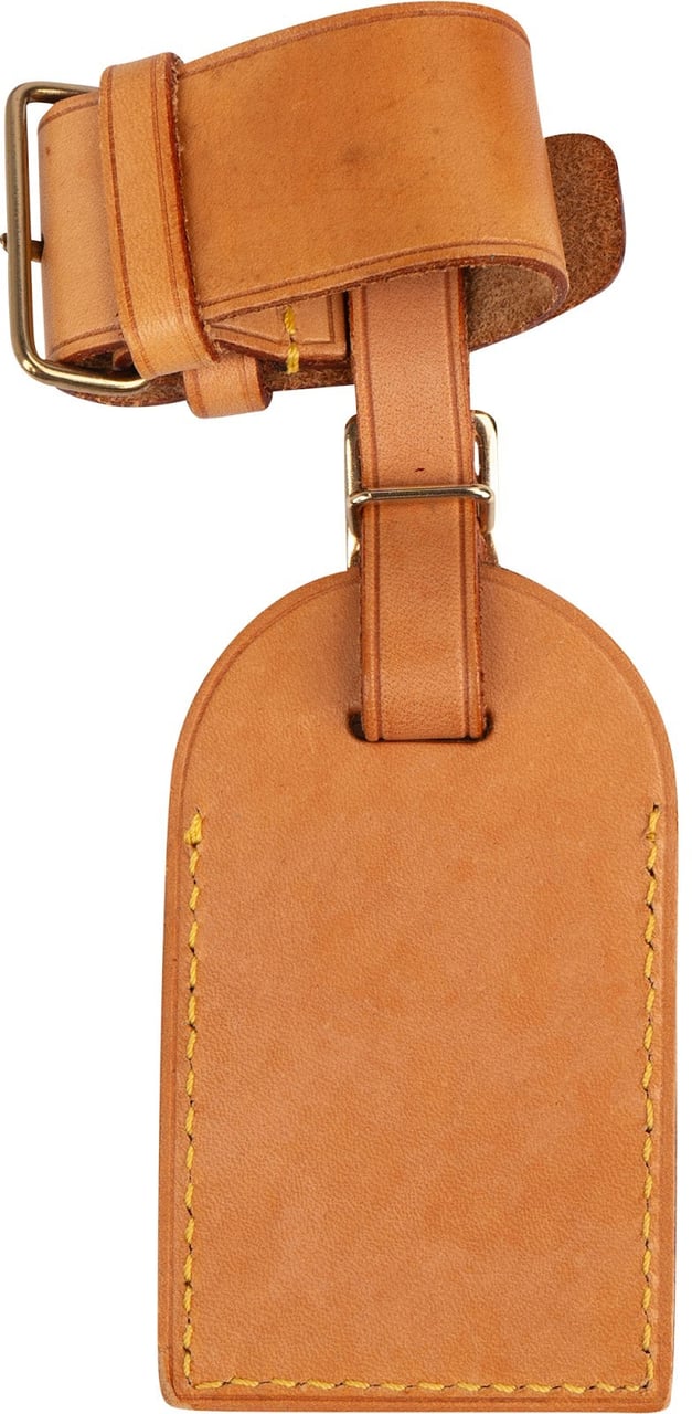 Louis Vuitton Louis Vuitton Vachetta Leather Luggage Tag Set Bruin